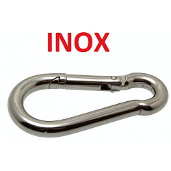 Stainless steel carabiner diameter 8 mm