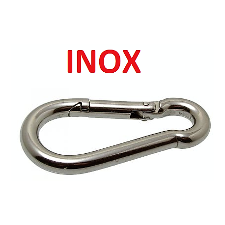 Stainless steel carabiner diameter 8 mm