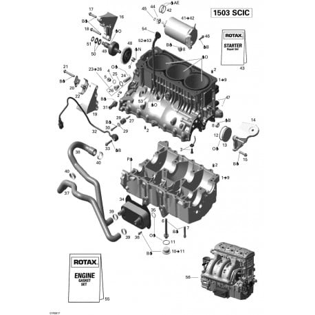 MOTEUR 1503SCIC SEMI*BLOCK-LONG 1503SCIC