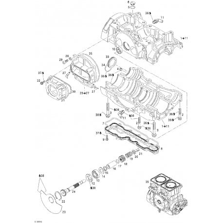 CARTER-CYL SET * SHORT BLOCK BLACK 787