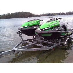 Double jetski trailer Sun Way Braked maxi 1T