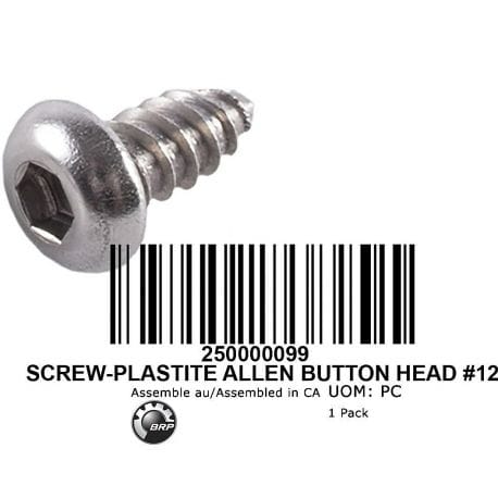 SCREW-PLASTITE ALLEN BUTTON HEAD 12