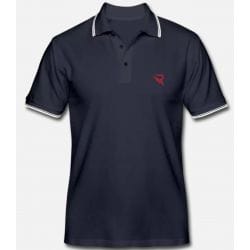 Polo RIVOT Racing, Embroidered Heart, color Navy