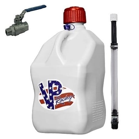 Patriote VP racing 20L White Square Can Can + pipes + valve