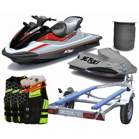 2024 Kawasaki STX 160X jet ski with 160hp Comfort Pack (safety pack + vest + tips + flash light + original transport cover)