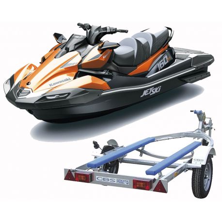 Kawasaki Ultra 160LX-S 2024 Bridled 100hp Trailer Pack (jet + trailer)