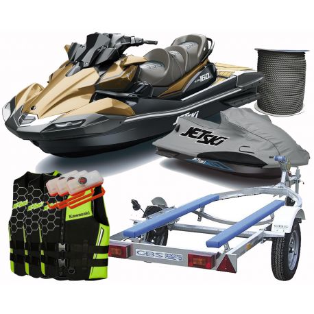 2024 Kawasaki Ultra 160LX jet ski with 160hp Comfort Pack (safety pack + vest + tips + flash light + original transport cover)