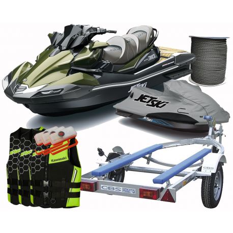 Kawasaki Ultra 310LX jet ski from 2024 Comfort Pack (safety pack + vest + tips + flash light + original transport cover)