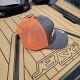 Casquette RIVOT Racing brodé Gris & Orange Fluo