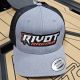 RIVOT Racing cap embroidered Gray & Fluo Orange