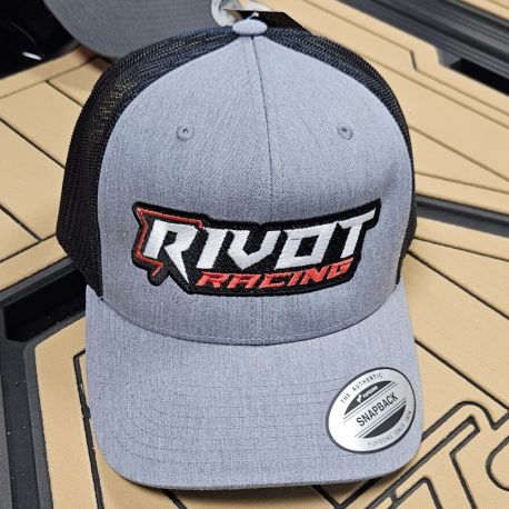 Casquette RIVOT Racing brodé Gris & Noir