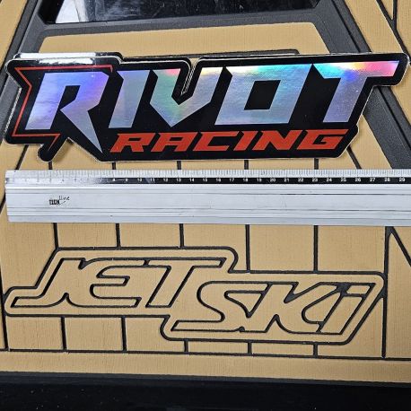 Sticker Holographique RIVOT Racing Grand format