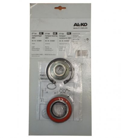 Compact axle cartridge bearing kit F 1000KG to 1350KG - ALKO