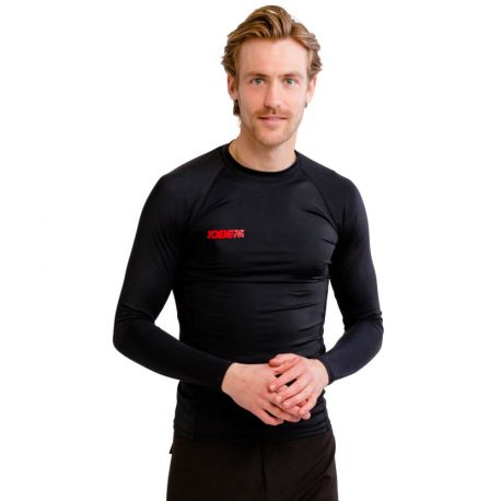 Lycra Homme Jobe Rash Guard à Manches Longues Noir