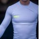 Lycra Homme Jobe Rash Guard à Manches Longues Blanche