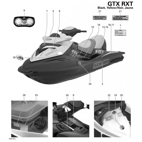 SEADOO * DECAL SEA-DOO DECAL 219902747