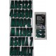 License sticker kit. carbon green