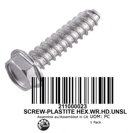 SCREW-PLASTITE HEX.WR.HD.UNSL, 211000023