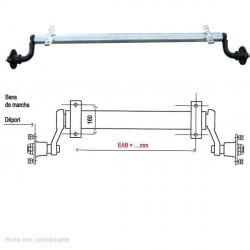 750Kg-Alko axle