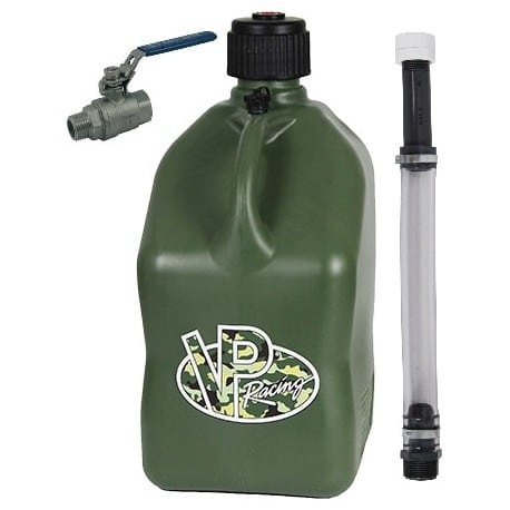 VP racing 20L Camouflage Green Square Can Can + pipes + valve