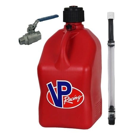 VP racing 20L Red Square Can Can + pipes + valve