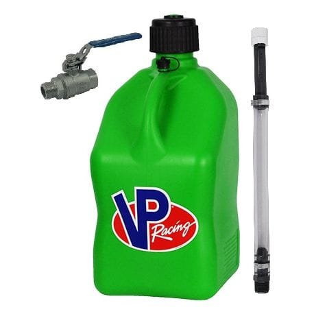 VP racing 20L Green Square Can Can + pipes + valve