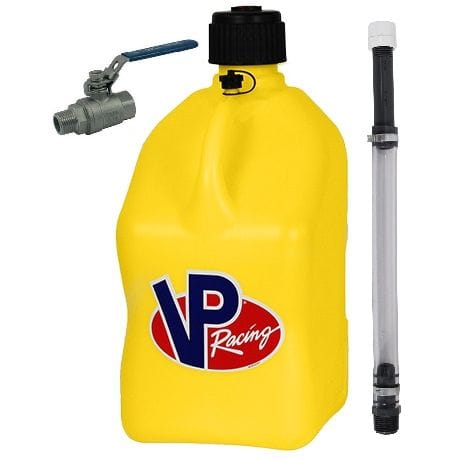 VP racing 20L Yellow Square Can Can + pipes + valve