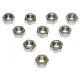 Stainless steel nuts from 5mm to 10mm (pack of 10)