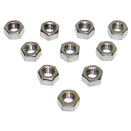 Stainless steel nuts (5 to 10mm) pack of 10 014-601