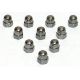 Stainless steel nuts from 5mm to 10mm (pack of 10)