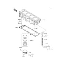 Cylinder/Piston(s) pour Kawasaki 2013 Ultra 300LX