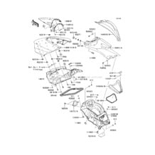 Hull Middle Fittings pour Kawasaki 2013 Ultra 300LX