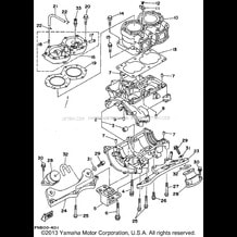 CYLINDER - CRANKCASE pour Yamaha 1995 WaveRunner WAVE RUNNER VXR 650 (WRB650T) 1995