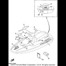 GRAPHIC - TOOL pour Yamaha 1995 WaveRunner WAVE RUNNER VXR 650 (WRB650T) 1995