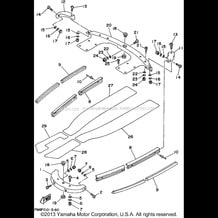 GUNWALE - MAT pour Yamaha 1995 WaveRunner WAVE RUNNER VXR 650 (WRB650T) 1995