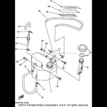 OIL TANK (FOR OIL INJECTION) pour Yamaha 1995 WaveRunner WAVE RUNNER VXR 650 (WRB650T) 1995