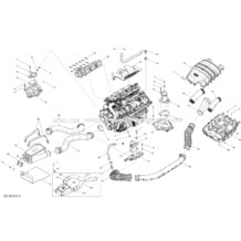 01- Engine _07S1406 pour Seadoo 2014 RXT 260 & RS, 2014