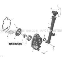 02- Oil Separator pour Seadoo 2014 RXT 260 & RS, 2014