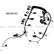 10- Engine Harness pour Seadoo 2014 RXT 260 & RS, 2014