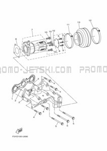 EXHAUST 1 pour Yamaha 2021 WaveRunner EX1050A-W