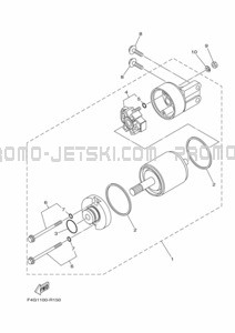 STARTING MOTOR pour Yamaha 2021 ER1050