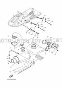 EXHAUST 3 pour Yamaha 2021 ER1050