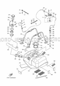 FUEL TANK pour Yamaha 2021 WaveRunner VX1050B-W