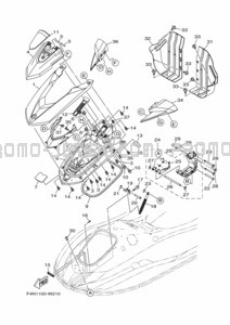 ENGINE HATCH 1 pour Yamaha 2021 WaveRunner VX1050D-W