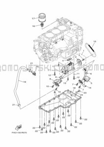 POMPE A HUILE pour Yamaha 2021 WaveRunner VX1050E-W