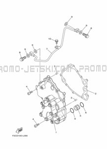 OIL PUMP pour Yamaha 2021 WaveRunner FC1800A