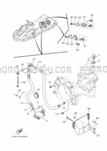 HULL & DECK pour Yamaha 2021 FC1800A