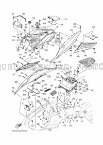 ENGINE HATCH 1 pour Yamaha 2021 FB1800