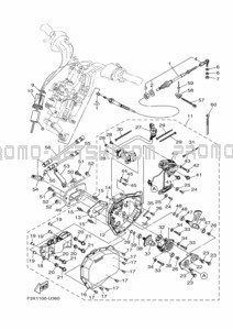 CONTROL CABLE pour Yamaha 2021 WaveRunner FB1800