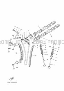 VALVE pour Yamaha 2021 FC1800B